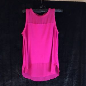 Fuchsia pink dress tank top